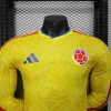 2026 World Cup Player Version Colombia Long Sleeves Soccer Jersey Home
