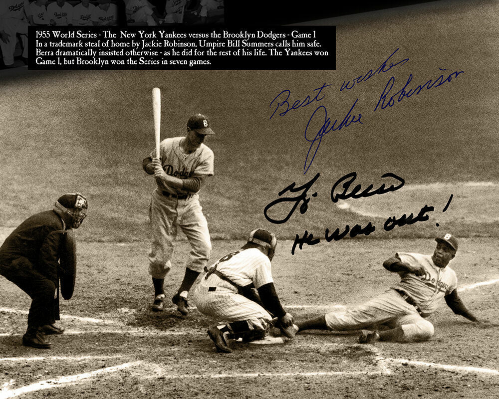 Jackie Robinson Autographed Signed 8x10 Photo Poster painting ( HOF Dodgers ) REPRINT