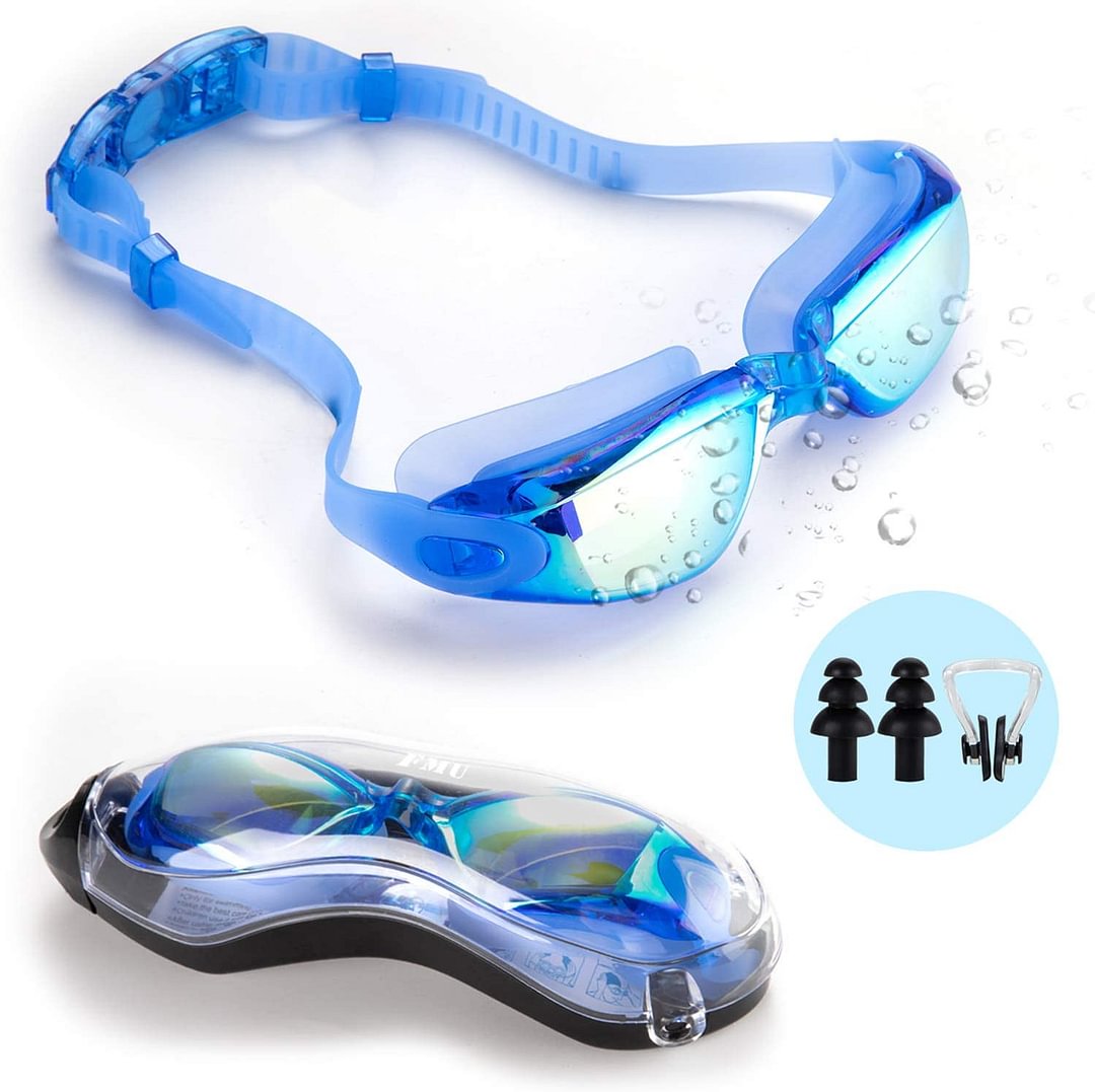 Swim Goggles, Swimming Goggles No Leaking Anti Fog UV Protection Triathlon Swim Goggles