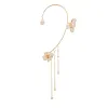 Boucles D'oreilles Fleur Papillon &Eacute;l&eacute;gantes Avec Pompons