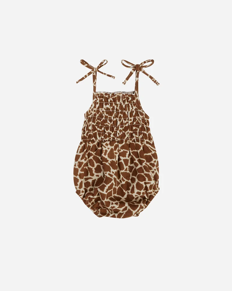 Kaia Romper || Giraffe Spots