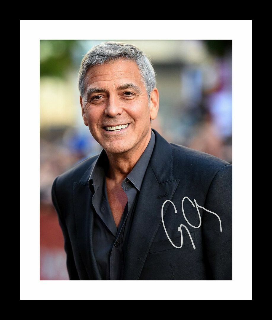 George Clooney Autograph Signed Photo Poster painting Print