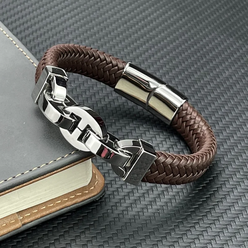 Mocuishle Vintage Leather Bracelet