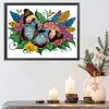 Diamond Painting-DIY Crystal Rhinestone Flowers Flower Butterfly
