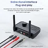 Bluetooth-compatible5.3 Audio Adapter Connect 2 Earphones for Projector Speakers