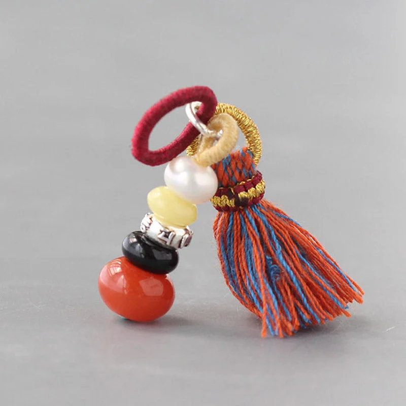 Zen Cairn Cinnabar Blessing Charm Bracelet