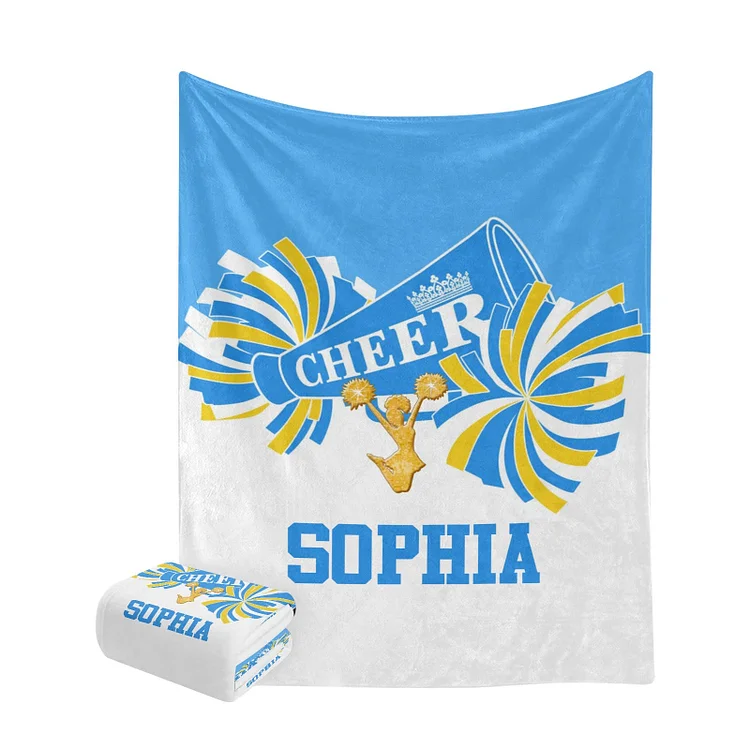 Personalized Cheer Blanket For Comfort & Unique|BKKid292[personalized name blankets][custom name blankets]