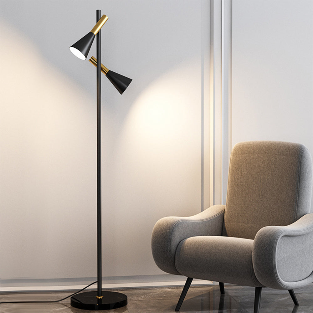 Minimalist Two Heads Floor Lamp For Living Room