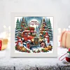 5D DIY Partial Special Shaped Drill Diamond Painting Christmas Car 22.8x22.8cm