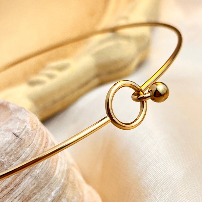 Elegant Marine Style Flower 304 Stainless Steel 18K Gold Plated Plating Stainless Steel Necklaces