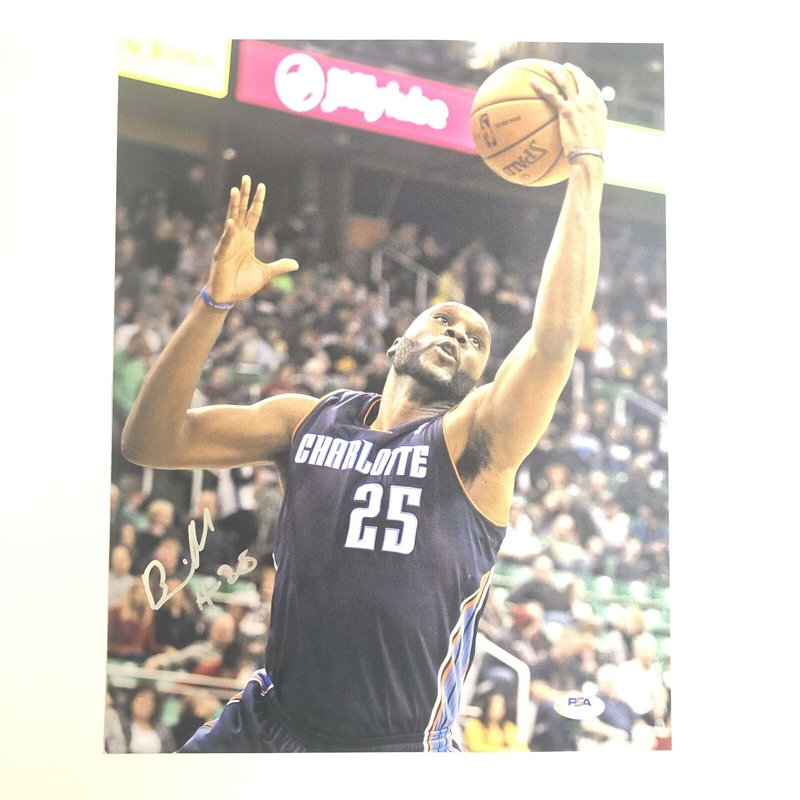 Al Jefferson signed 11x14 Photo Poster painting PSA/DNA Charlotte Bobcats Autographed Big Al