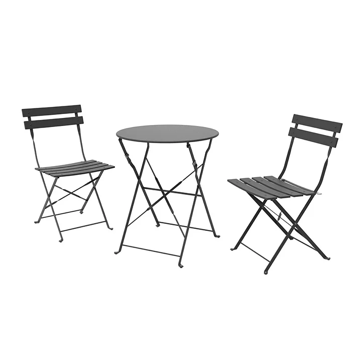 Outdoor Premium Steel 3-Piece Foldable Patio Sets