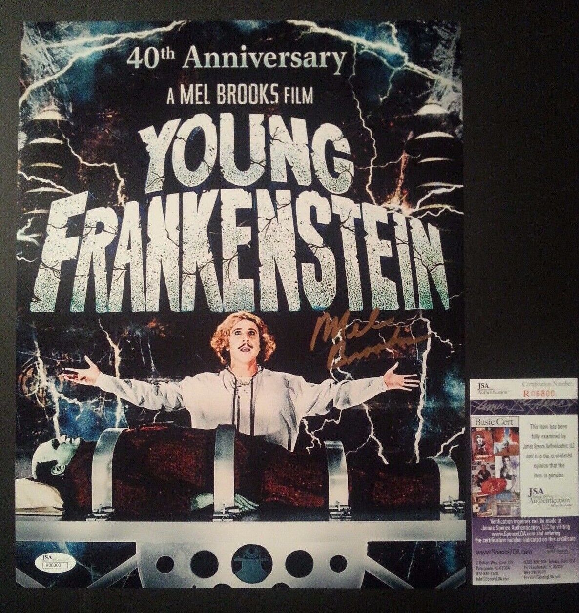 MEL BROOKS Authentic Hand-Signed YOUNG FRANKENSTEIN