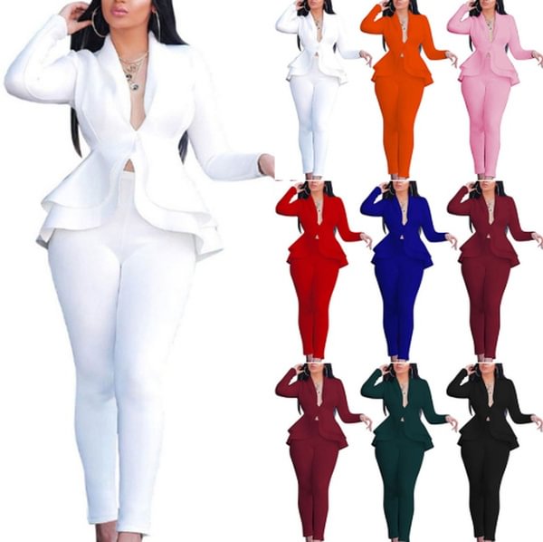Women's Set Two-Piece Suits Women Suits Office Suits For Women Lady Outfit Business Suits - Shop Trendy Women's Fashion | TeeYours