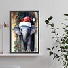 (40*60cm)Christmas Elephant - Full Round Drill Diamond Painting