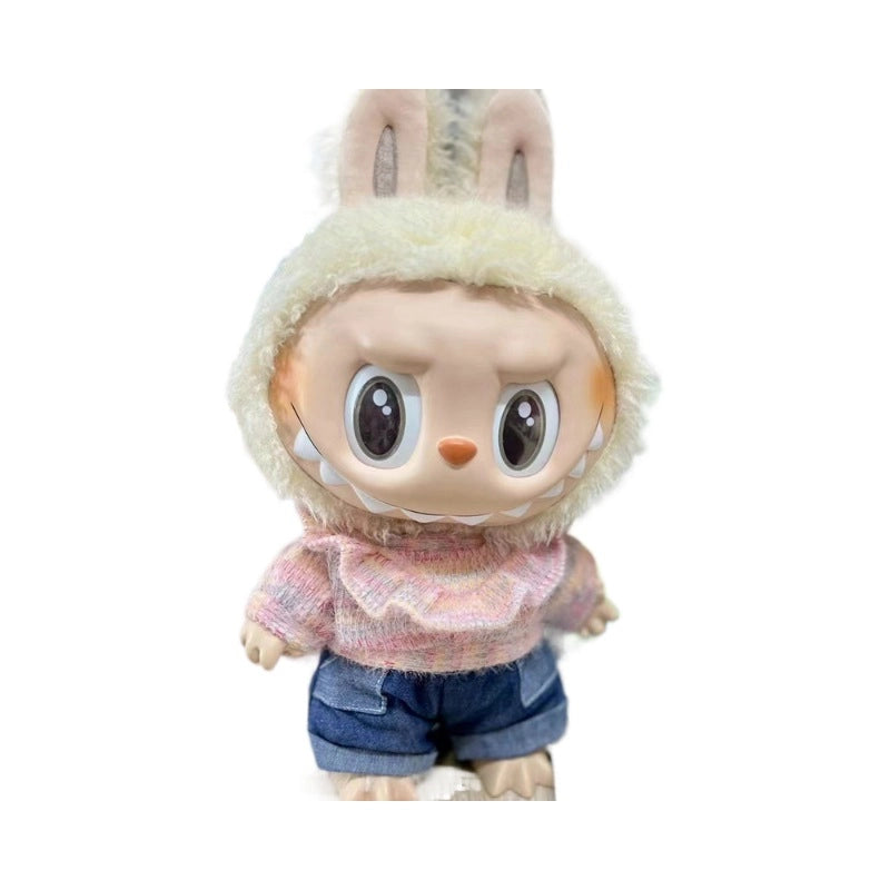 38cm Cloth Cloth Vinyl Doll Clothes Suit Two-piece Coat T-shirt Cute Dress