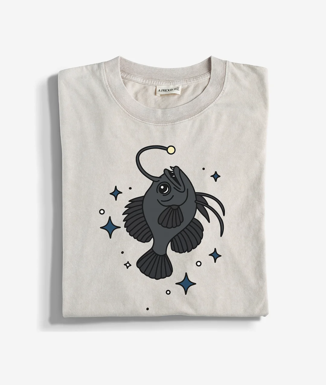 Cute Anglerfish Washed T-shirt