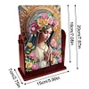 (US Local)Praying Lady Special Shape Diamond Painting Mirror Table Top Diamond Mirror Kit
