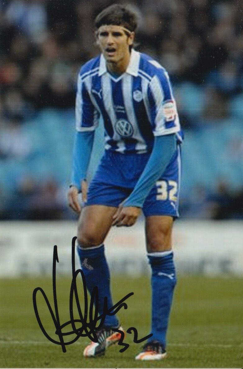 SHEFFIELD WEDNESDAY HAND SIGNED MIGUEL LLERA 6X4 Photo Poster painting 1.