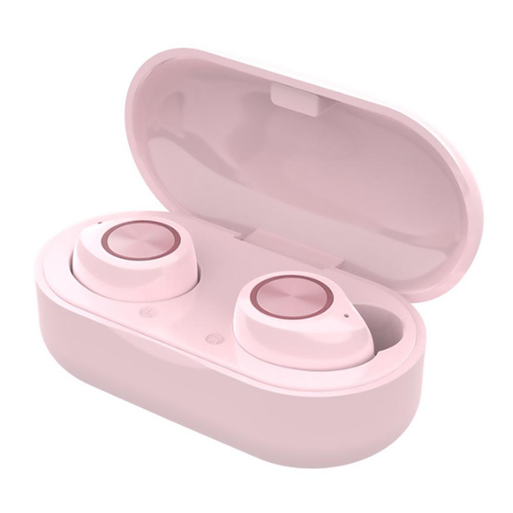 

TW60 TWS Wireless Bluetooth5.0 Stereo Headset Touch Control Sport Earphones, Pink, 501 Original