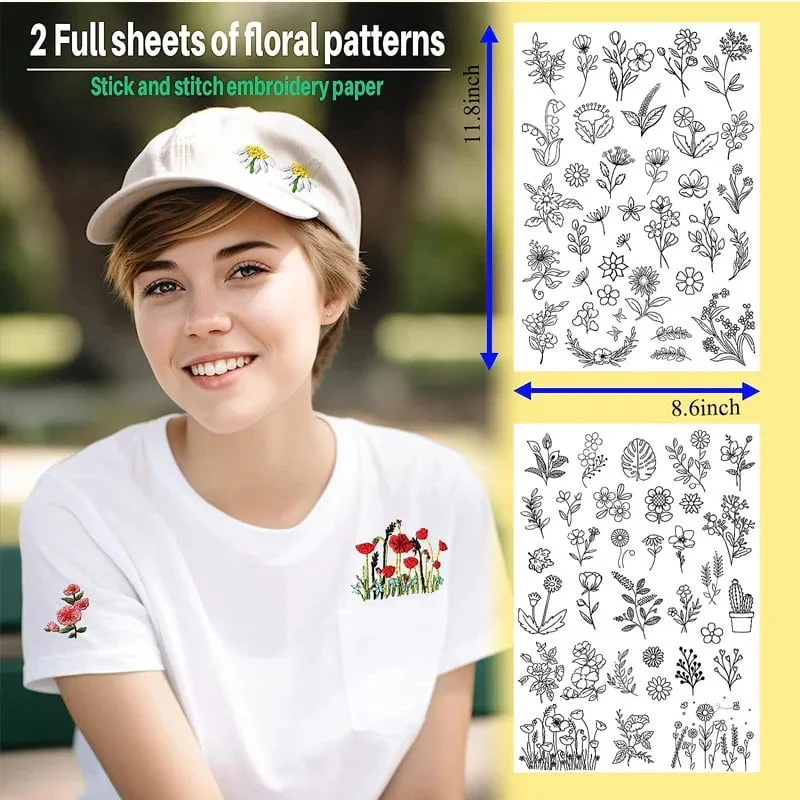 Water Soluble Flower Patterns For Embroideryрџћѓ