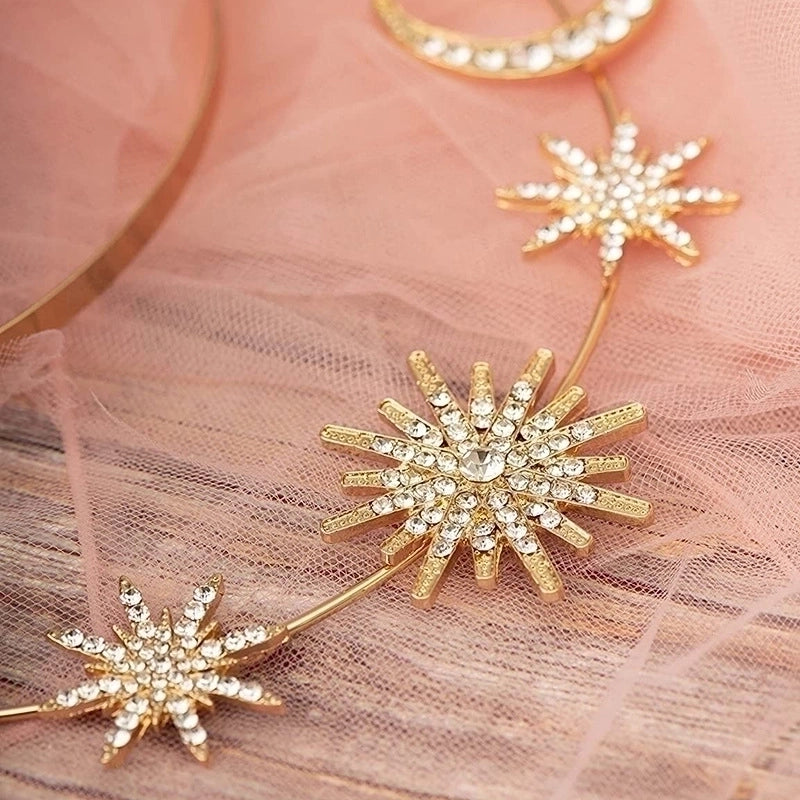 Vintage Style Sun Moon Alloy Hair Band