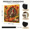 Framed Turkey - DIY Button Art Painting Kit for Creativity DIY Pearl Dot Crafts for Gift Home Wall Decor 30*30CM