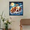 Diamond Painting-DIY Full Round Drill Good Night Bear and Puppy