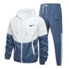 Men's Sports Casual Colorblock Hooded Suit