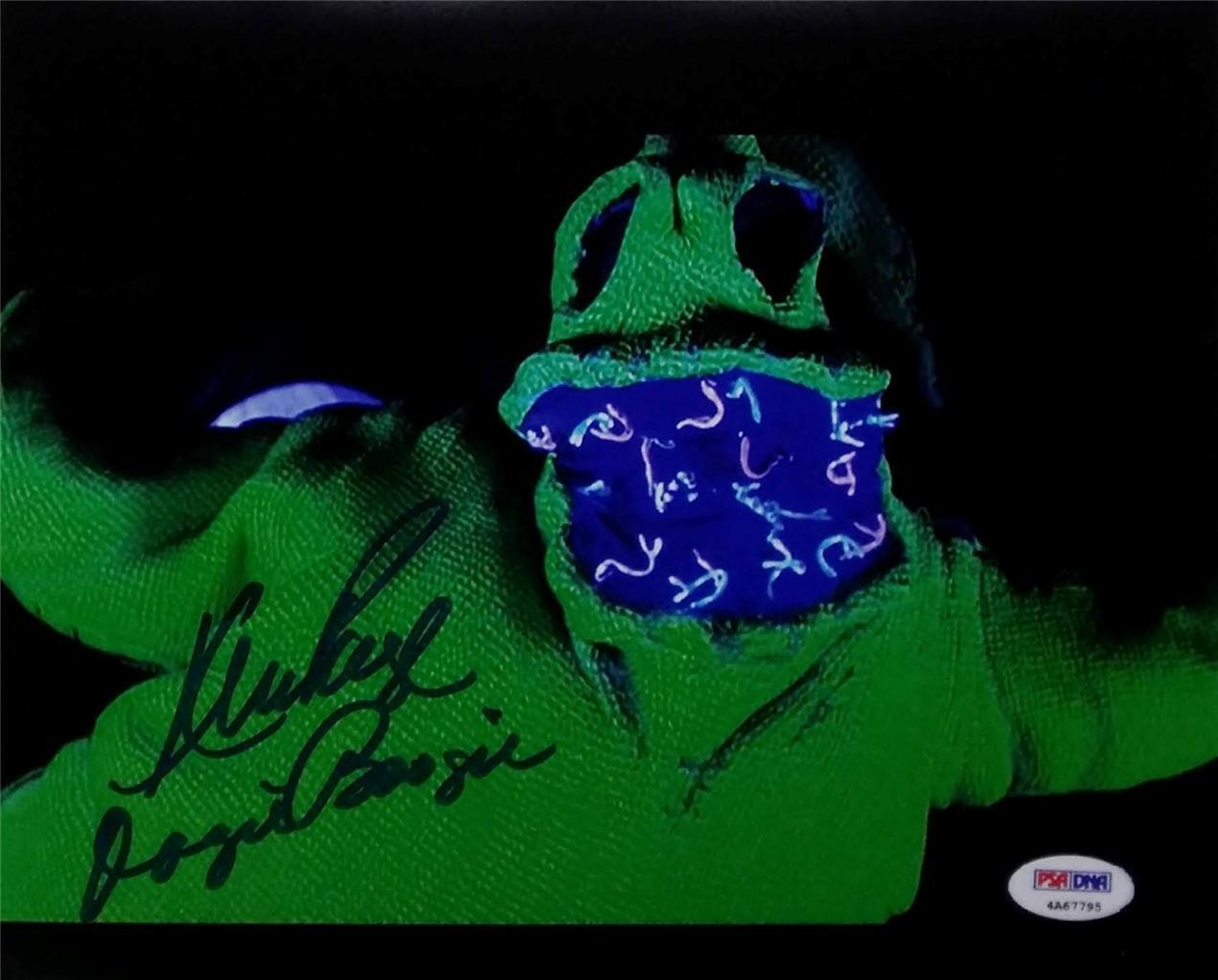 Ken Page Signed Oogie Boogie Nightmare Before Christmas 8x10 Photo Poster painting PSA 4A67795