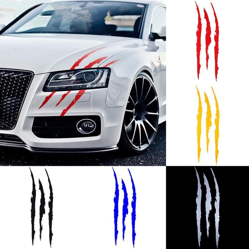 Auto Monster Claw Scratch Headlight Reflective Car Stickers