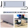 14 in 1 USB C Hub with 4K HDMI-Compatible VGA Ethernet 100W PD SD/TF Audio