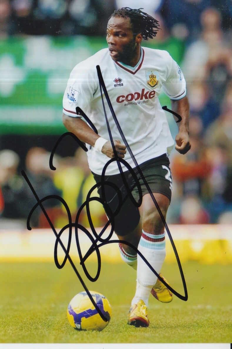 BURNLEY HAND SIGNED ANDRE BIKEY 6X4 Photo Poster painting 4.