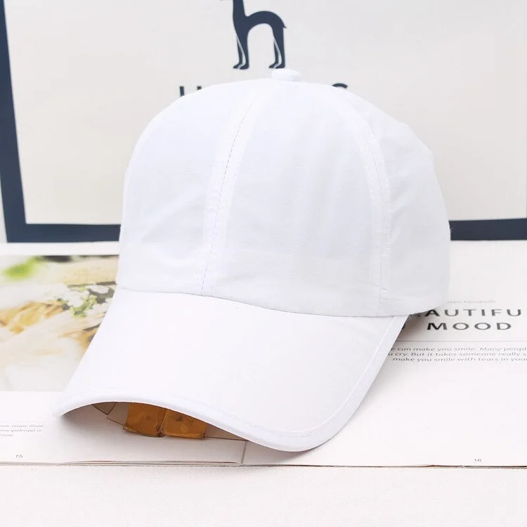 Quick Dry Breathable Solid Color Outdoor Sun Protection Men Baseball Cap Spring Adjustable Summer Women Shade Snapback Dad Hat