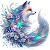 Flower Fox-11CT Stamped Cross Stitch 45*45cm tapestrymarket