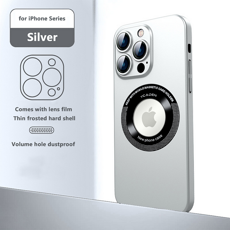 MagSafe magnet with high-definition lens protector! Bottom integrated speaker dustproof mesh phone case!