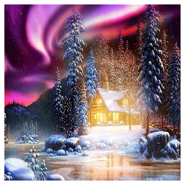 Peinture au diamant - Full Round - Aurora Night
