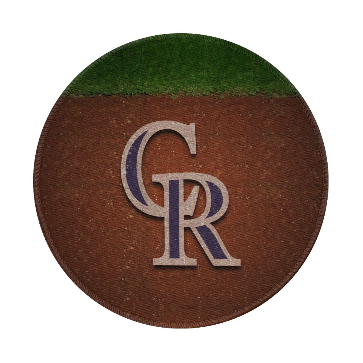 Colorado Rockies Brown And Green Non-Slip Rubber Round Mouse Pad