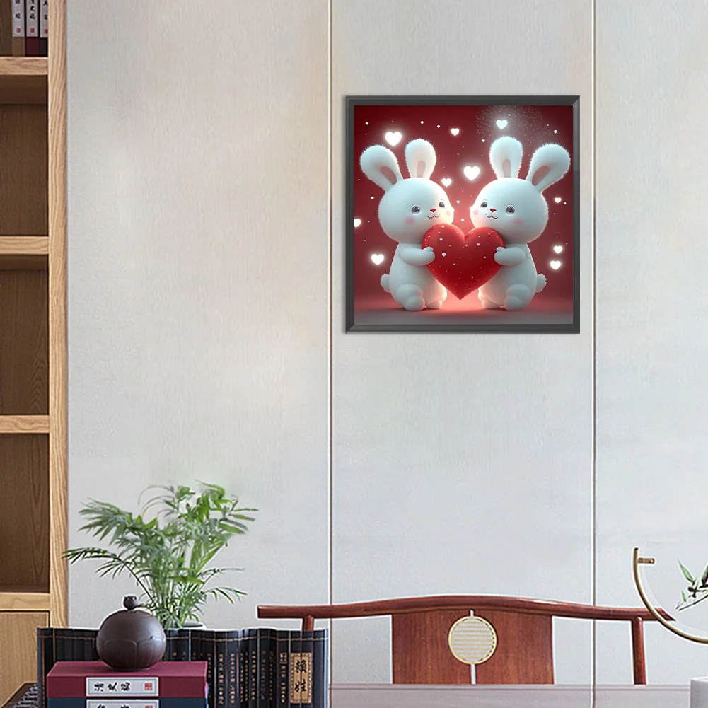 Diamond Painting - Full Round Drill - Rabbit(30*30cm)