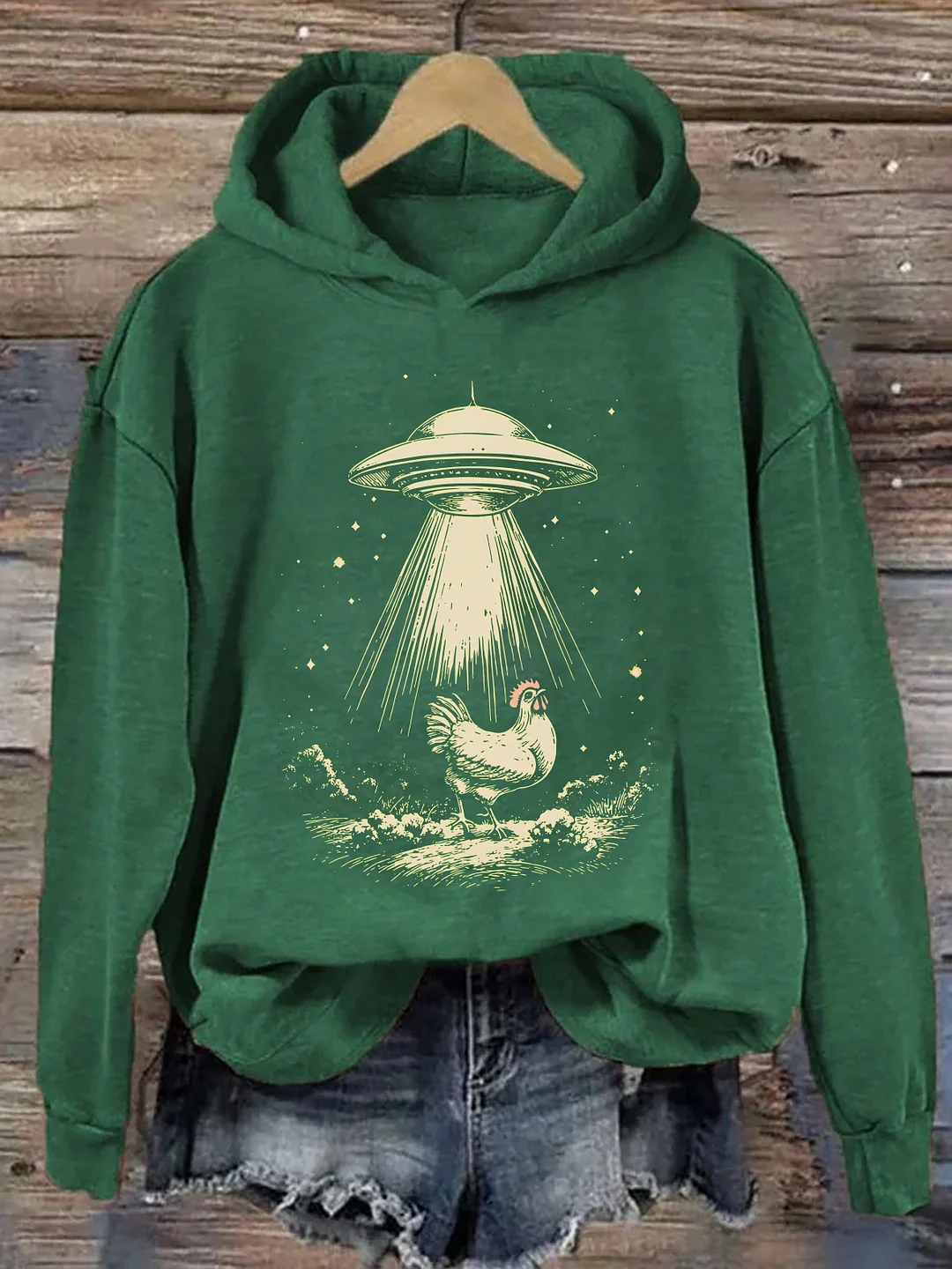 Chicken UFO Hoodie