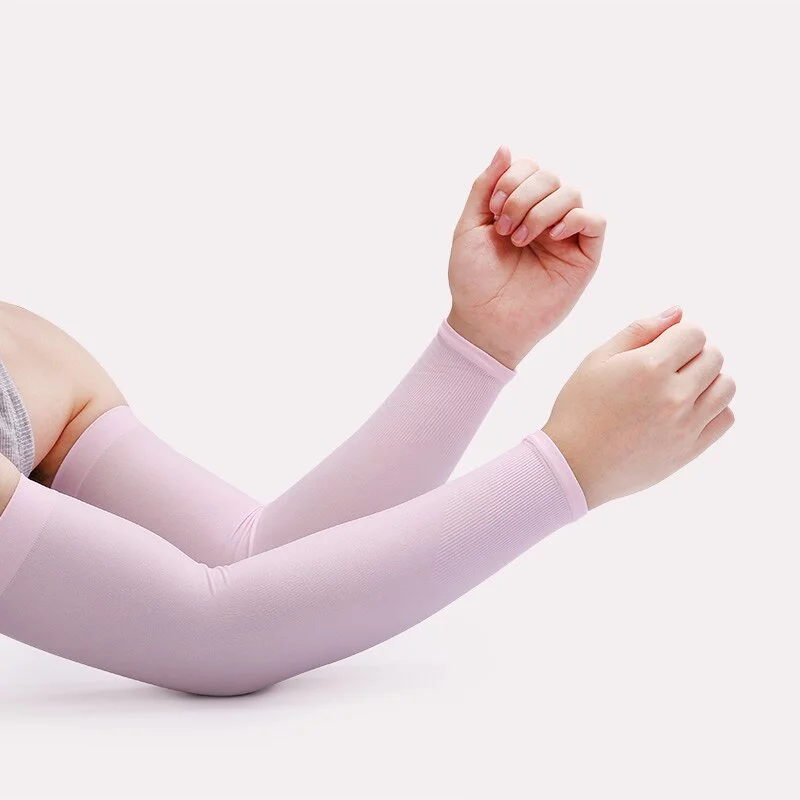 Arm Warmers Women Solid Summer Breathable High Elasticity Thin Sunscreen Womens All-match Outdoor Leisure Simple Trendy Chic New