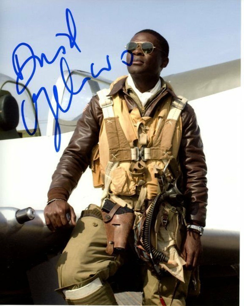 David oyelowo signed autographed red tails joe lightning little Photo Poster painting