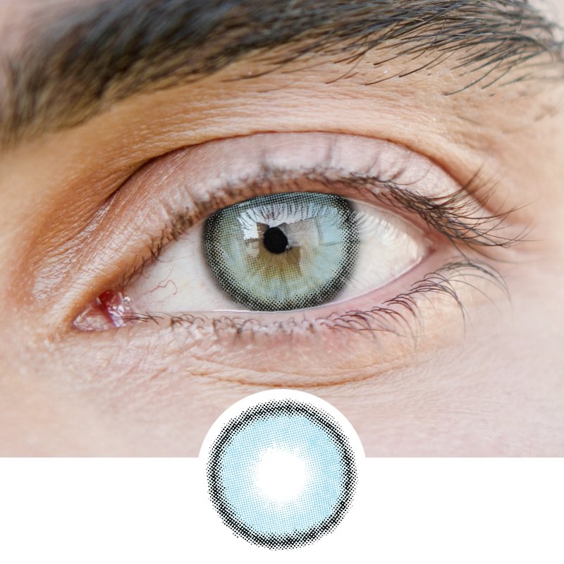 Men' Li fog blue(12 months) contact lenses