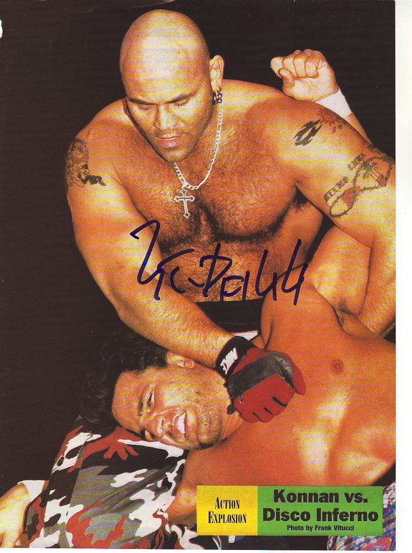 WWE WWF KONNAN AUTOGRAPHED HAND SIGNED 8X10 Photo Poster painting WRESTLING PICTURE