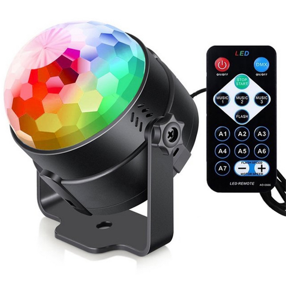 

Sound Activated Strobe Disco Light Self-Propelled LED RGB DJ Stage Lamp, 501 Original
