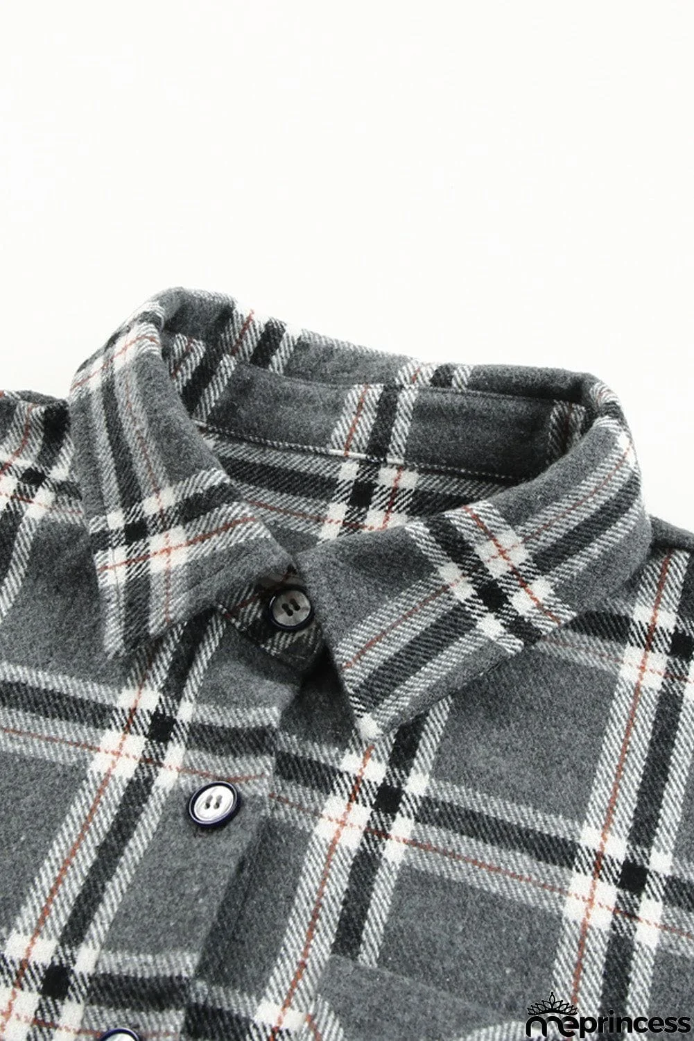 Plaid Button Up Long Sleeve Shirt with Pocket