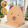 9.3 Inch Bamboo Crochet Blocking Board Bear Blocking Board for Crochet Projects
