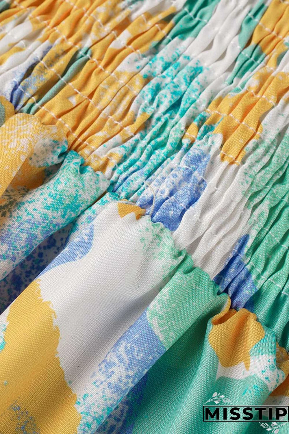 Blue Fashion Casual Plus Size Print Patchwork O Neck Short Sleeve Dress