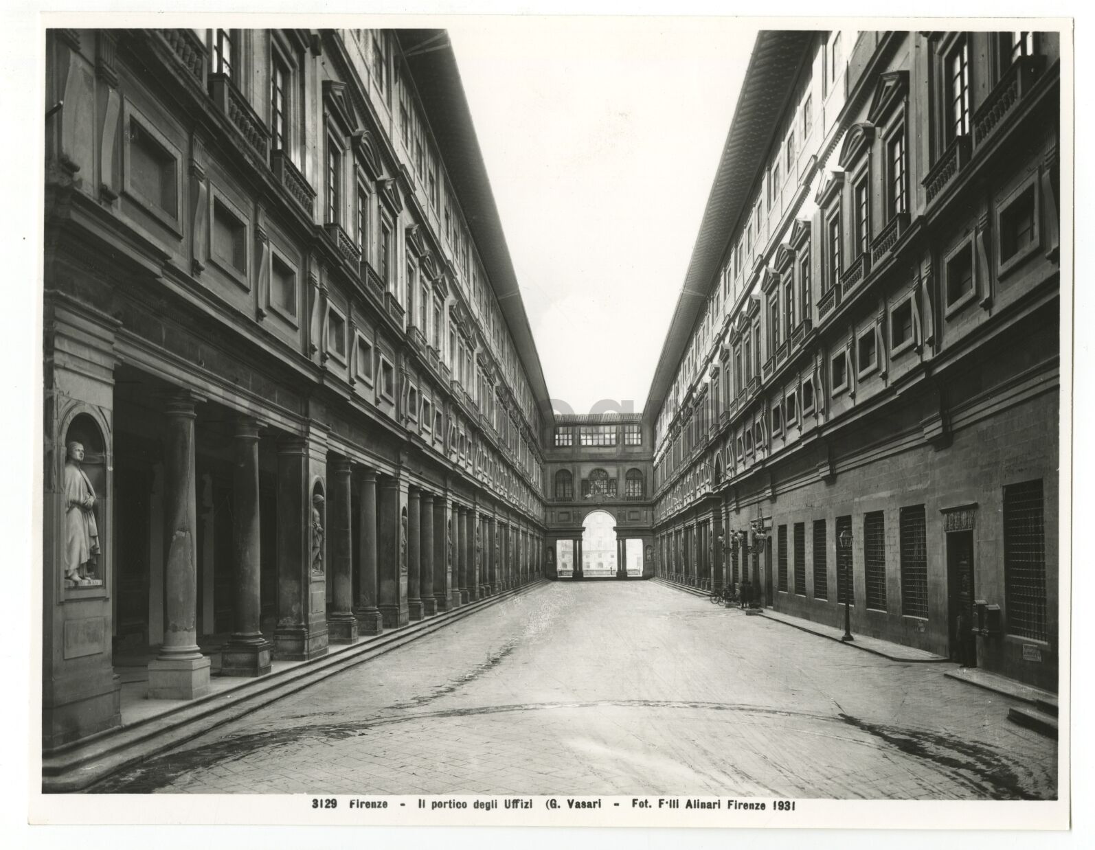 Italian Architecture, Uffizi - Vintage 8x10 Photo Poster paintinggraph by Fratelli Alinari