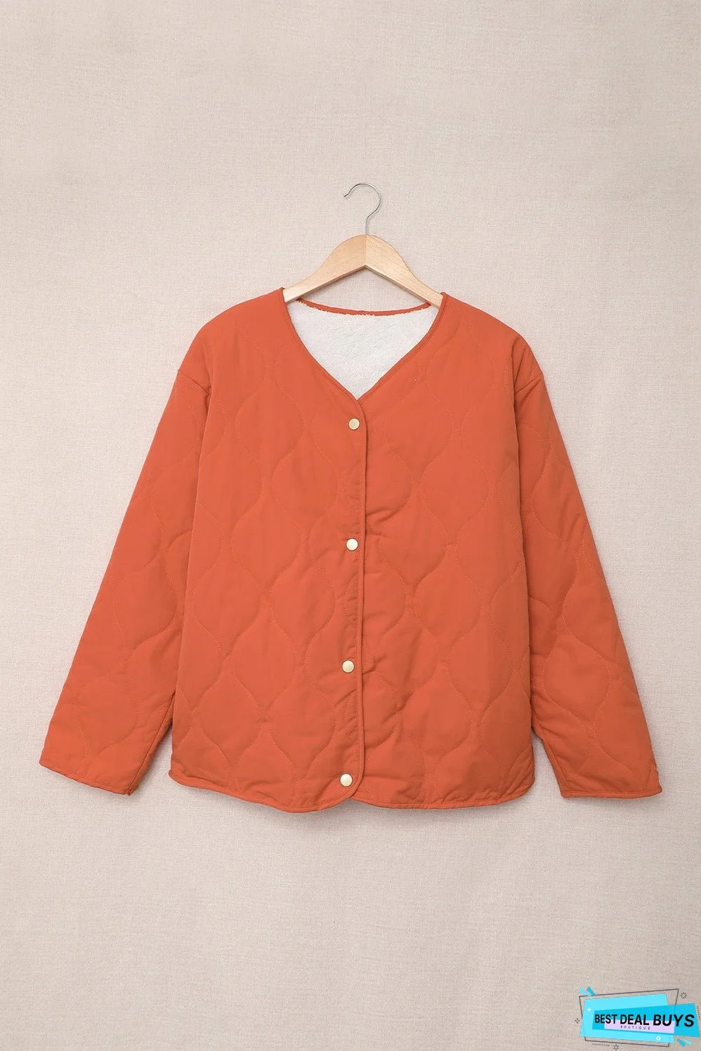 Buttoned Double-sided Coat